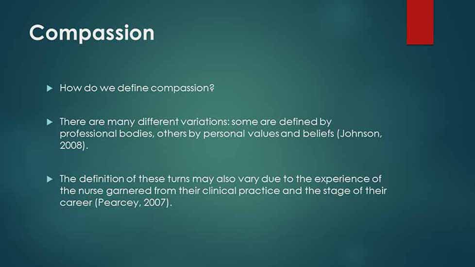 Sample Undergraduate 2:1 Nursing PowerPoint - Slide 2.