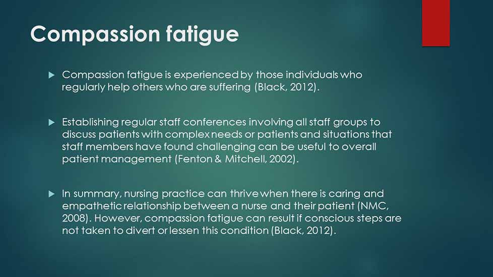 Sample Undergraduate 2:1 Nursing PowerPoint - Slide 7.